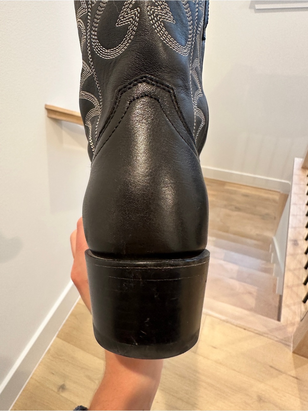 Tecovas Black Western Cowboy Boots - Normal Height - Picture 7 of 10